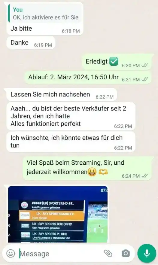 WhatsApp Kundenfeedback 1