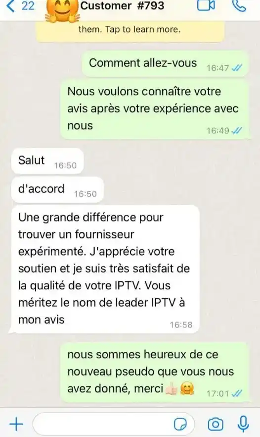 WhatsApp Kundenfeedback 2