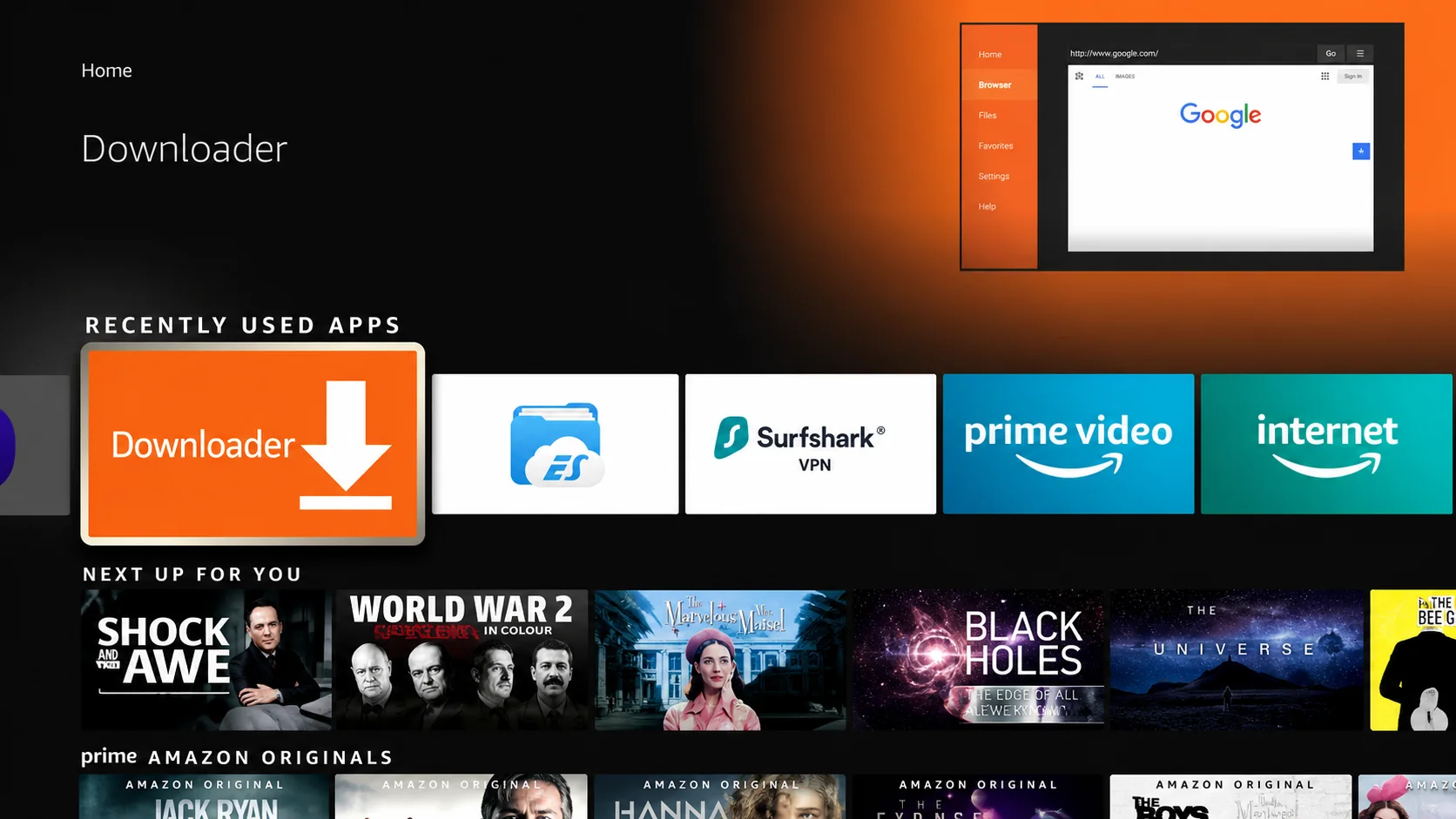 Downloader starten
